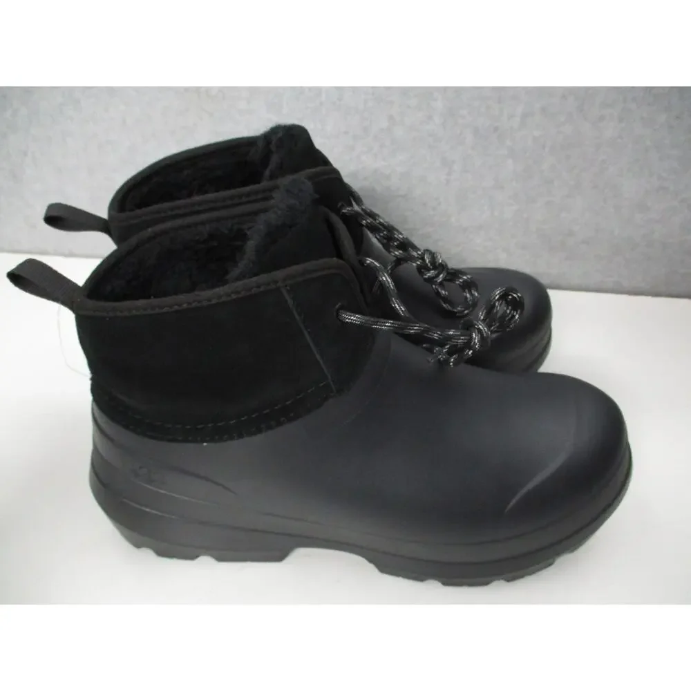 Ugg Tasman X Lace Waterproof Boots Rubber Suede Lined Womens Sz 10